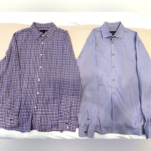 Two John Varvatos star dress shirts